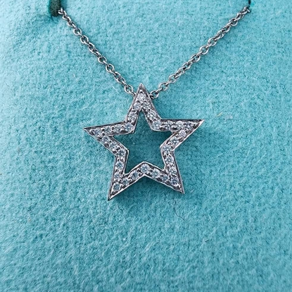 Tiffany & Co. Diamond Star Necklace